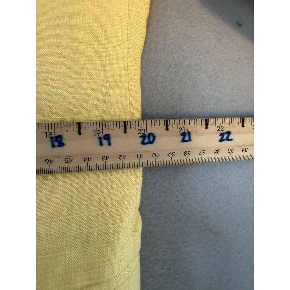 John Blair Blazer Sport Coat Mens 42R Yellow Linen Blend Summer Casual Jacket